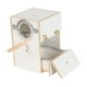 thumbnail image 2 of Caja nido para cría de periquitos, jaula de madera para agapornis, cajón para percha, aviario de fácil limpieza, apto para cacatúas, periquitos, loros 18x18x25 cm, 2 of 9