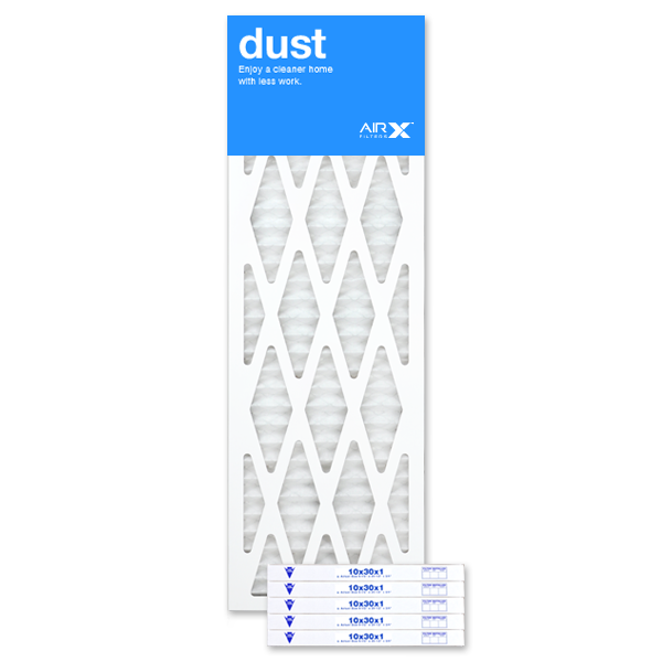 Airx Filters 10x30x1 Air Filter Merv 8 Pleated Hvac Ac Furnace Air Filter Dust 6 Pack Made In The Usa Walmart Com Walmart Com