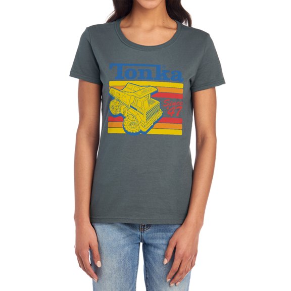 Tonka Since 47 Women's T Shirt, Charcoal, Medium