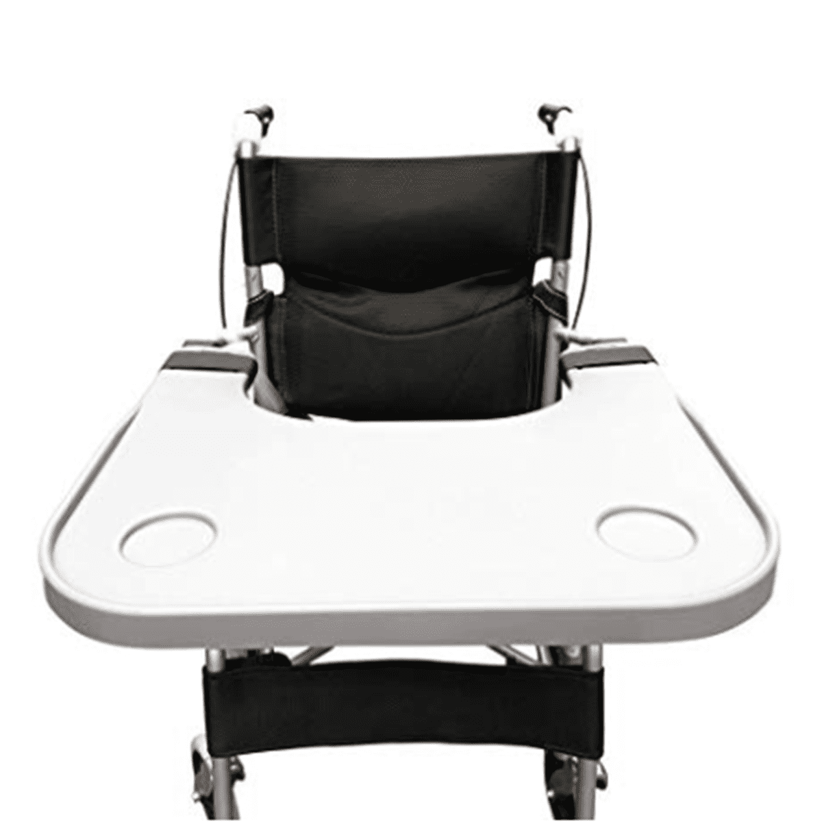 Wheelchair Lap Tray,Gray Wheelchair Tray Table Accessories with 2 Cup