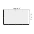 thumbnail image 5 of Projector Screen 150in Double Sided Projection for Home Theater Outdoor Indoor, 5 of 10