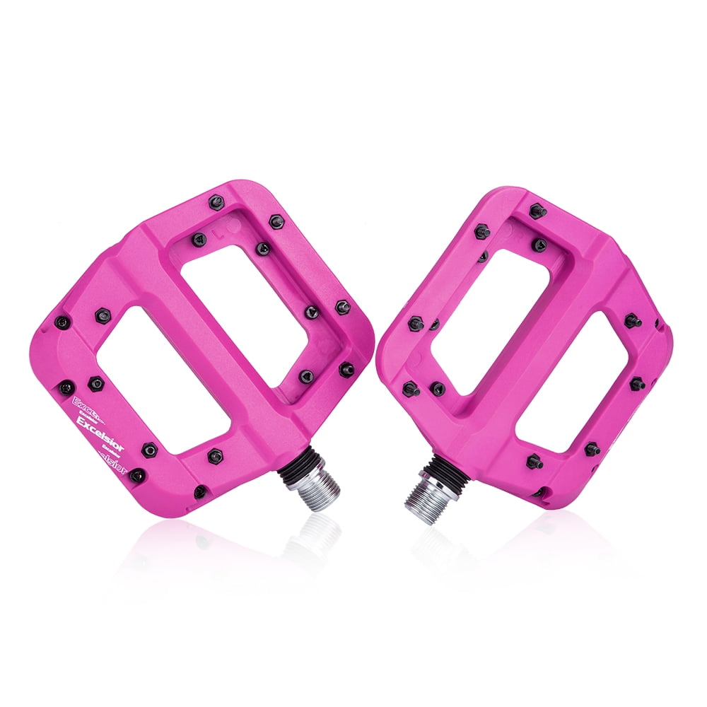 Pink mtb online flat pedals