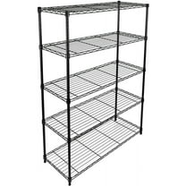 Simple Deluxe 5-Tier Heavy Duty Storage Shelving Unit,Black,36Lx14Wx60H inch, 1 Pack