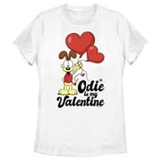 Women's Garfield Odie is My Valentine Graphic T-Shirt