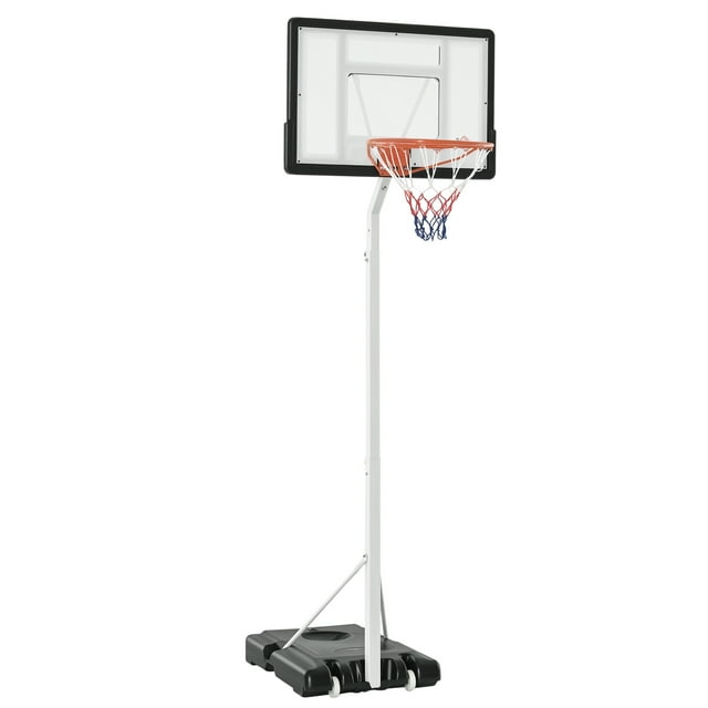 CoSoTower Portable Basketball Hoop, 7ft-8.5ft Height Adjustable Basketball System with Wheels & 32.3" Backboard for Youth Junior