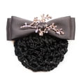 thumbnail image 1 of Visland Women Hair Net Temperament Flower Shape OL Style Fishnet Hair Decoration Decorative Soft Bow-knot Lady Bud Hair Net for Airline Stewardess, 1 of 2