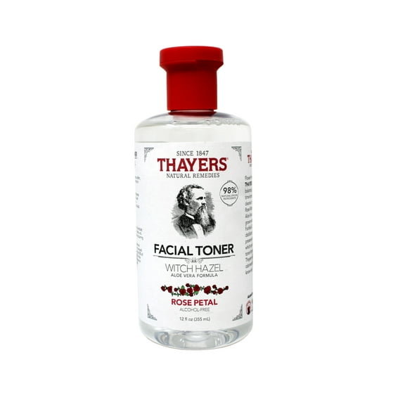 2X - Thayers Natural Remedies Witch Hazel Alcohol Free Toner with Rose Petal - 12 fl oz