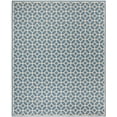 thumbnail image 2 of SAFAVIEH Beach House Theo Geometric Indoor/Outdoor Area Rug Blue/Cream, 8'6" x 12', 2 of 7