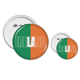 thumbnail image 1 of Irlanda, país, nombre de la bandera Insignia insignia botón diseño conjunto, 1 of 3