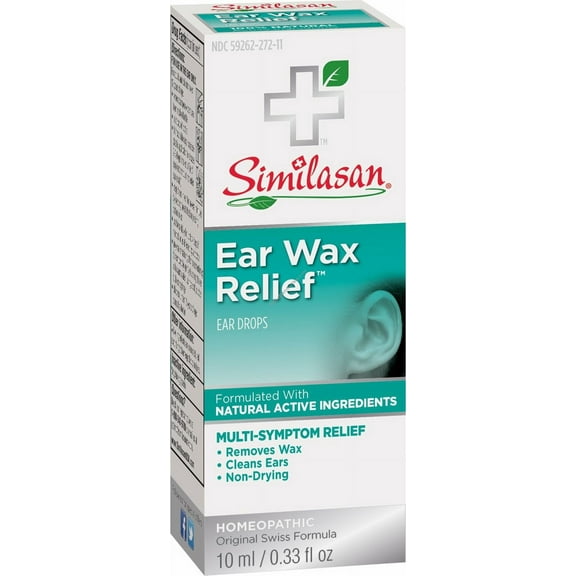 Similasan Ear Wax Relief Multi-Symptom Drops Swiss Formula, 0.33 oz, 2-Pack