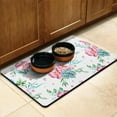 thumbnail image 3 of Dog Food Mat with Botanical Garden Print, Durable Pet Feeding Mat Non-Slip Absorbent Mat for Dogs and Cats, 3 of 5
