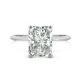 thumbnail image 4 of Charles & Colvard 14K White Gold Moissanite 9x7mm Radiant Engagement Ring-Size 7 2.70ct DEW, 4 of 10