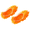 Orange, variant on 2 Pcs Shoes Cover Dust Duster,Mopping Shoes,Washable Mop Slippers Shoes For Floor Cleaning,Reusable Microfiber Duster Mops For House,Office,Bathroom,Kitchen Cleaning (1Pairs)