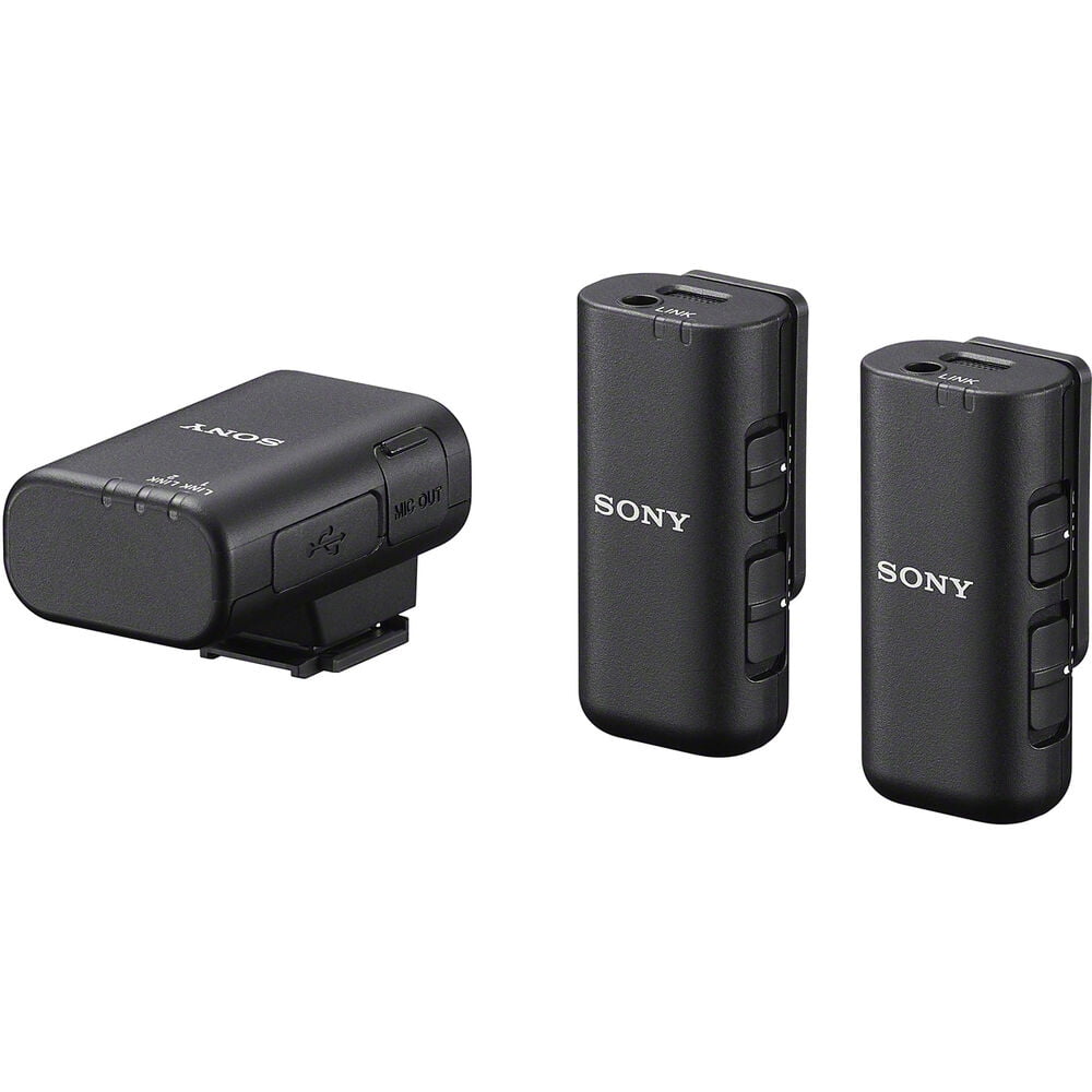 Sony ECM-W3 2-Person Wireless Mic System | Noise Reduction, Clear Audio, Long Battery | Perfect for Content & Interviews (ECM-W3) + VXLR Adapter + Camera Bag + More