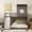 Antique Gray, variant on House Bunk Beds with Slide, Twin Over Full Bunk Bed for Kids with Playhouse Design, Wood Toddler Bunk Beds with Roof,Windows and Ladder for Boys or Girls, Grey