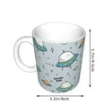 thumbnail image 2 of Disketp Spaceship Large Coffee Mug with Handle Tea Cup Novelty Coffee Cup for Men Women Office Work, 2 of 6