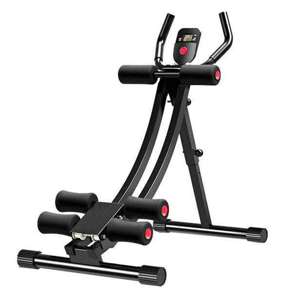 Adjustable Foldable Fitness Ab Machine with LCD Display, Ab Workout