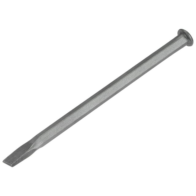 Cincel de Masonería de Acero de Carbono Medio con Cabeza Plana de 11.8" Arenado para Rocas