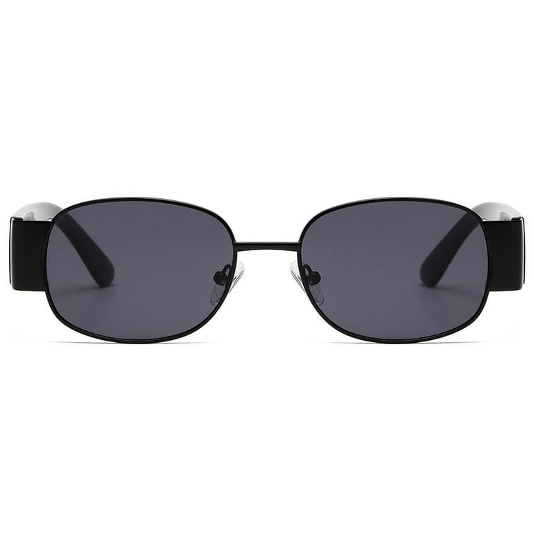 Retro Square Metal Sunglasses with UV400 Protection Fashion Designer Square Frame Sunglasses Retro Metal... From  main image 3