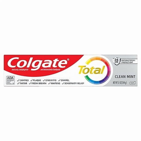 Colgate Total Clean Mint Toothpaste, 5.1 Oz, 6 Pack
