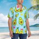 thumbnail image 3 of Fotbe Cartoon Avocado Camisa Hawaiana para Hombre Unisex – Camisa Casual de Verano con Botones de Manga Corta de Algodón y Lino,3X-Large, 3 of 7