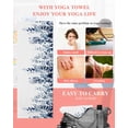 thumbnail image 5 of Blue Eucalyptus Yoga Towel for Hot Yoga Non Slip, Weeping Botanical Leaf Watercolor Yoga Mat Towel Absorbent Yoga Sweat Towels Microfiber Hot Yoga Blanket for Bikram Pilates 26"x74", 5 of 7