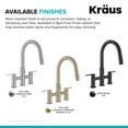 thumbnail image 2 of Kraus Ksf-3122 Oletto Touchless 1.8 GPM Bridge Pull Down Kitchen Faucet - Spot Free, 2 of 7