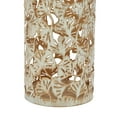 thumbnail image 5 of DecMode Set of 3 6", 9", 12"H,  Elegant Gold Metallic Eclectic Leaves Candleholder/Lantern, 5 of 8