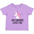 thumbnail image 3 of Inktastic Nannie Loves Me Unicorn Granddaughter Girls Toddler T-Shirt, 3 of 5