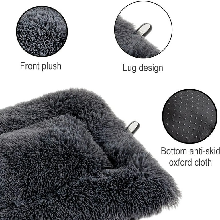 Pet Supplies Plus near Me Ultra Soft Pet Bed Winter Warm Dog Bed Fluffy Plush Dog Cat Crate Beds Washable Kennel Cushions For Small Medium Large Dogs