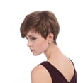 thumbnail image 4 of DOPI Human Hair Wigs For Women Black Color Natural Lace Hair Fashion Women Short Rose Net Full Brown Synthetisch Hiar Wig C, 4 of 5