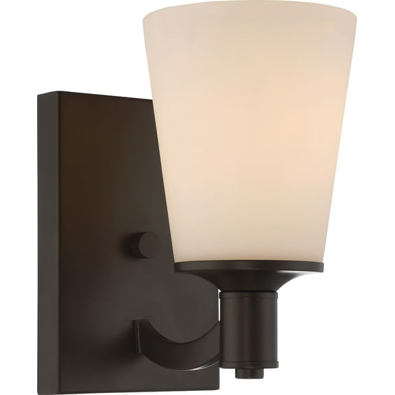 60/5921 Nuvo Lighting Laguna-One Light Wall Sconce-5.13 Inches Wide by 8.5 Inches High-Forest Bronze Finish
