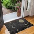 thumbnail image 2 of Black Gothic Sun Moon Star Pattern Door Rugs,Washable Non Slip Door Mats Indoor,Decorative Door Mats,Entry Mat Indoor for Entrance,Bedroom,Kitchen,Bathroom,17"x30", 2 of 6