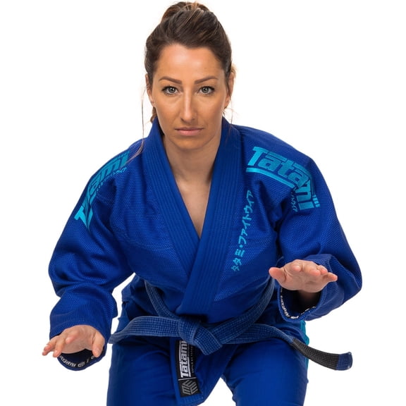 Tatami Fightwear Women's Estilo Black Label BJJ Gi - F3 - Blue/Blue