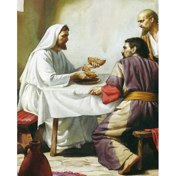 Catholic print picture - The Road to Emmaus C - 8" x 10" ready to be framed