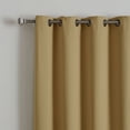 thumbnail image 2 of Quality Home Wide Basic Bronze Grommet Blackout Curtain - Wheat - 100"W X 84"L (Single Panel), 2 of 2
