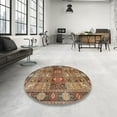 thumbnail image 4 of Ahgly Company Machine Washable Indoor Rectangle Traditional Dark Sienna Brown Area Rugs, 2' x 3', 4 of 7