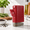 Red, variant on White Manual Ceramic Salt & Pepper Mill with Adjustable Coarseness