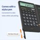 thumbnail image 2 of Calculadora Portátil con Bloc de Notas, Pantalla Grande de 12 Dígitos y 2 Líneas, Recargable con Energía Solar, para Oficina., 2 of 5