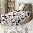 thumbnail image 3 of Cute Cat Blanket for Mens Womens, Ultra Soft Adults Cat Throw Blanket for Cat Lovers, Lightweight Cozy Cat Gifts Blanket for Christmas Thanksgiving Bed Couch Sofa 60x80in, 3 of 6