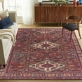 thumbnail image 2 of ReaLife Machine Washable Rug - Stain Resistant, Non-Shed - Eco-Friendly, Padded, Family & Pet Friendly - Made from Premium Recycled Fibers - Zaid Traditional Persian - Red Blue Beige - 5' x 7', 2 of 5