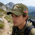 thumbnail image 4 of WKSCLPAI US 250th Anniversary Baseball Cap, Bald Eagle Flag Pattern Printed Patriotic 1776-2026 Adjustable Unisex Hat for 4th of July & USA 250 Year Celebrations, Army Green, 4 of 8