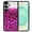 Pink Glitter With Black Pink Leopard, variant on WIRESTER Shockproof Soft Rubber Cover Case for Samsung Galaxy S25  / S25 Plus 6.7" 2025, Blue Sky Galaxy Nebula