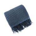 thumbnail image 1 of Bearachild Manta de sofá de invierno con borlas de punto mantas silla dormir siesta chal decoración de moda para el hogar sala de estar Oficina Juegos de cama Azul oscuro 127x172cm Bearachild HA071765-13, 1 of 1