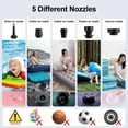 thumbnail image 7 of Portable Air Pump for Inflatables,Electric Ultra-Mini Pump Tiny Pump,2400mAh Rechargeable Inflate Deflate Pump with Camping Light for Pool Floats,Air Mattress,Sleeping Pads,Vacuum Storage Bags,Black, 7 of 7