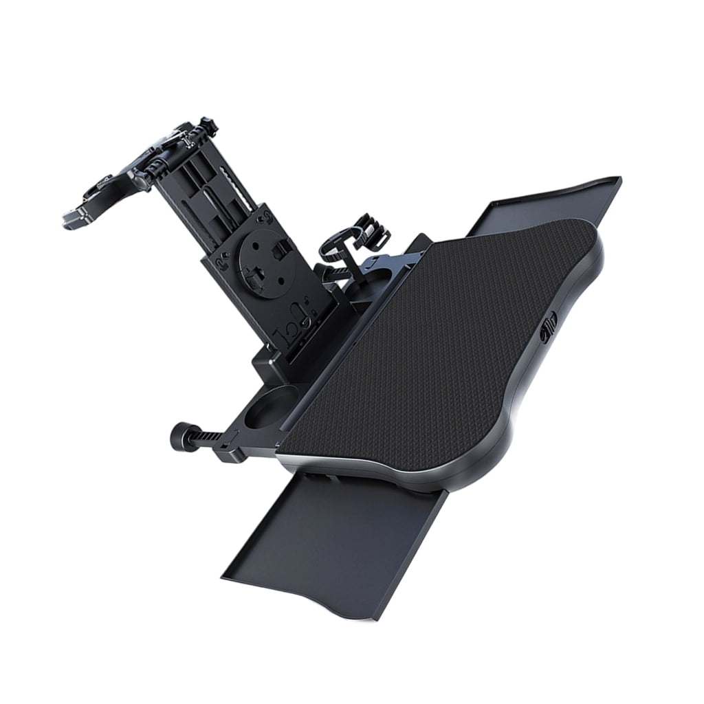 Foldable Steering Wheel Tray with Cup Holders & Phone Stand Adjustable Car Desk Easy to Use for Car Travel Essential