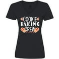 thumbnail image 3 of Inktastic Christmas Cookie Baking Crew with Oven Mitts Women's V-Neck T-Shirt, 3 of 5