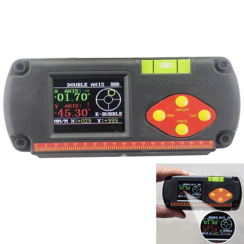 Dual Axis Level Measuring Box Angle Ruler Altimeter Dax Digital Level