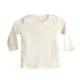 thumbnail image 3 of QWERTY Baby Boys Girls Solid Long Sleeve T-Shirt Undershirt Sleepwear Top Size 18-24 Months, 3 of 3