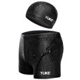 thumbnail image 3 of Swimming Trunks Men's Swimming Set Flat Angle Swimming Shorts Waterproof Quick-drying Swimming Suit Swimming Goggles Swim Cap 5 Pcs -2.0 2XL, 3 of 6